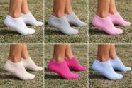 Kit 12 Pares de Meias Femininas, Cano Curto