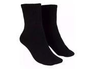 Kit 12 Pares Meia Preta Cano Longo Masculino