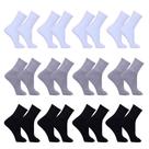 Kit 12 Pares Meias Esportiva Masculino Cano Alto Sport Kit 12 Pares Meias Esportiva Masculino Cano Alto Sport
