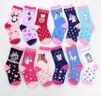 Kit 12 Pares Meias Infantil Lindas Estampas De (0 a 10 Anos) Kit 12 Pares Meias Infantil Lindas Estampas De (0 a 10 Anos)