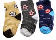Kit 12 Pares Meias Infantil menino para 2 a 4 anos Antiderrapante Coloridas Kit 12 Pares Meias Infantil menino para 2 a 4 anos Antiderrapante Coloridas