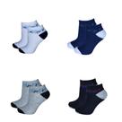 Kit 12 Pares Meias Juvenil Infantil Kids Criança Cano Curto Soquete Menino Menina Unissex