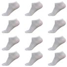 Kit 12 Pares Meias Masculina Soquete Socks Cano Curto Médio Branca Preta Cores Variadas Adulto Atacado 114