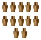 Kit 12 PÃs De MÃ³veis Guarda Roupa Armario Comoda 7cm Marrom