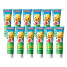 Kit 12 Pasta de Dente Infantil Com Flúor 50g Doctor Duck Tutti Frutti Creme Gel Dental Dentalclean