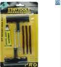 Kit 12 pçs Reparo Remendo Pneu Profissional Carro e Moto c/ 6 Macarrão