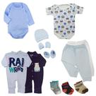 Kit 12 Pçs Roupa De Bebê Masculino Feminino Luxo Maternidade