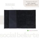Kit 12 Pçs Toalha de Lavabo Bellarte Social Preto