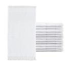Kit 12 Pçs Toalha de Lavado Social Franjinha Felpa 260g 23x39cm