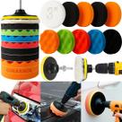 Kit 12 Peças 3 Pol. 76mm Disco Espuma Boina Lã Prato Pino M14 Polimento Automotivo KP26