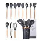 Kit 12 Peças Colheres De Silicone Utensílios Cozinha