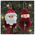 Kit 12 Peças Enfeite Árvore Natal Pendente Papai Noel Boneco De Neve 14cm Kit 12 Peças Enfeite Árvore Natal Pendente Papai Noel Boneco De Neve 14cm
