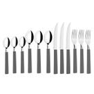 Kit 12 Peças Faqueiro Talheres Inox Riviera Brinox Cinza