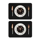 Kit 12 Peças Jogo Americano Mesa Posta Sousplat Retangular