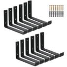 Kit 12 Peças Mão Francesa Invertida 30cm Ferro Resistente