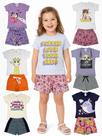 Kit 12 Peças Sortidas Infantis Verão Menina 1 ao 10 Kit 12 Peças Sortidas Infantis Verão Menina 1 ao 10