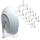 Kit 12 Peças Suporte P/ Pratos Acrílico Transparente 15cm Kit 12 Peças Suporte P/ Pratos Acrílico Transparente 15cm