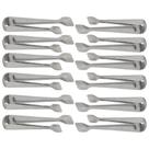 Kit 12 Pegadores Pinça Azeitonas Servir Carne Gelo Aço Inox 18cm Multiuso Brinox