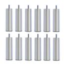 Kit 12 Pés De Cama Box ou Baú Queen King Tubo Cromado 13cm Kit 12 Pés De Cama Box ou Baú Queen King Tubo Cromado 13cm