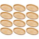 Kit 12 Petisqueiras Bambu Bandeja Oval 23x15cm Restaurante Plasvale Travessa Multiuso Kit 12 Petisqueiras Bambu Bandeja Oval 23x15cm Restaurante Plasvale Travessa Multiuso
