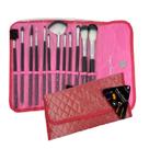 Kit 12 Pincéis Macrilan Com Necessaire SALMÃO
