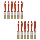 Kit 12 Pincel Trincha 1 Polegada Roma Verniz 303 Madeira