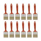 Kit 12 Pincel Trincha 2 1/2 Polegada 303 Madeira Roma