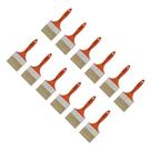 Kit 12 Pincel Trincha 4 Polegada Roma Verniz 303 Madeira