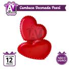 Kit 12 Pires ACRÍLICO de Coração com Bordas de Bolinha um charme ideal para presentear cantinho do café