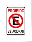 Kit 12 placa sinalização proibido estacionar 20x30 Kit 12 placa sinalização proibido estacionar 20x30