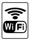 Kit 12 placa sinalização wifi 15x20