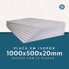 Kit 12 Placas de Isopor EPS 1000x500x20mm EPS-Pack para Embalagens Leves e Isolamento Térmico Kit 12 Placas de Isopor EPS 1000x500x20mm EPS-Pack para Embalagens Leves e Isolamento Térmico
