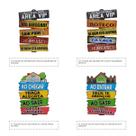 Kit 12 Placas Decor 1 de Cada Modelo 20x30 Mdf Adesivado