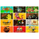 Kit 12 Placas Decorativas em Alumínio - LOONEY TUNES HANNA BARBERA WB