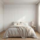 Kit 12 Placas Ripadas Autocolantes em MDF 1,98 x 1,80m Branco Onedoor