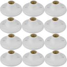 Kit 12 Plafon Soquete Encaixe Bocal E27 100w Branco Blumenau