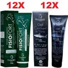 Kit 12 Pomada Massageadora Fisio Fort + 12 Gel Massageador Cartilagem de Tubarão