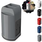 Kit 12 Porta Guardanapo de Mesa Canudo Sachê Multiuso Organizador Suporte Papel Lanchonete Triutil