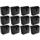 Kit 12 Porta Guardanapo Suportes de Mesa Restaurantes Lancherias Hoteis UZ Slim Pretos