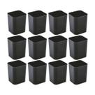 Kit 12 Porta objetos caneta multiuso organização cor preto