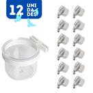 Kit 12 Porta Vitamina Cristal Médio Ornamental