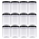 Kit 12 Pote De Plástico Cristal Com Tampa 1 Litro Mantimento - Kit 12 Pote De Plástico Cristal Com Tampa 1 Litro Mantimento -