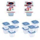 Kit 12 Potes 170 Ml Alimentos Temperos Frutas Condimentos