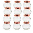 Kit 12 Potes 180ml Vidro Potinho Porta Tempero e Condimentos Primeira Linha