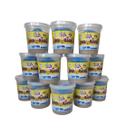 Kit 12 Potes Areia Magica Cor Natural 200g Acrilex Art Kids Kit 12 Potes Areia Magica Cor Natural 200g Acrilex Art Kids