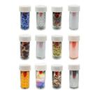 Kit 12 Potes De Foils P/ Unhas Decoração Estilo Transfer 3D
