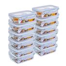 Kit 12 potes Hermeticos 640ml Branco GATO PANDA IMPORT