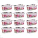 Kit 12 Potes Marmita Seman Reutilizável 750ml Travas Freezer Fitness Caixa Plástica Transparente Microondas Hermético Vasilha Tampa Organizador Kit 12 Potes Marmita Seman Reutilizável 750ml Travas Freezer Fitness Caixa Plástica Transparente Microondas Hermético Vasilha Tampa Organizador