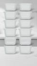 Kit 12 Potes Retangulares 550ml BPA Free Micro-ondas