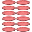 Kit 12 Pratos 19cm Vermelho Bandeja para Servir Mesa Posta Porções Aperitivos Crippa Kit 12 Pratos 19cm Vermelho Bandeja para Servir Mesa Posta Porções Aperitivos Crippa